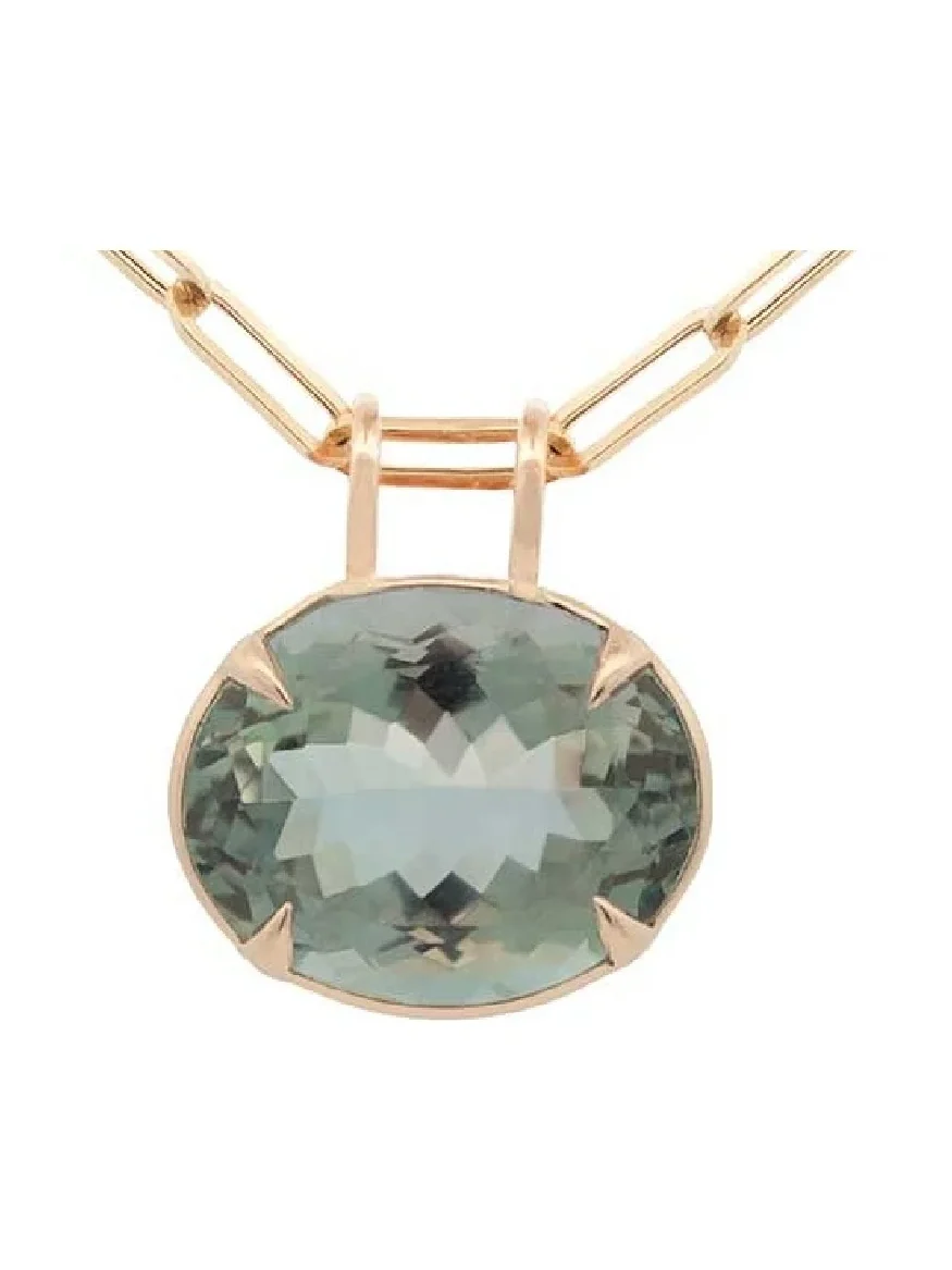 Wish Fine Jewelry 18KT Pendant Green Amethyst 24,00 cts