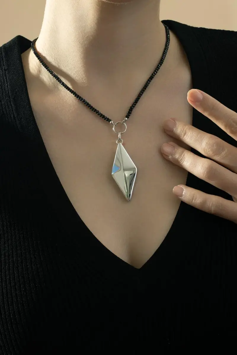 MONICA RICH KOSANN Deco Points North Locket Necklace | Thumbnail 4
