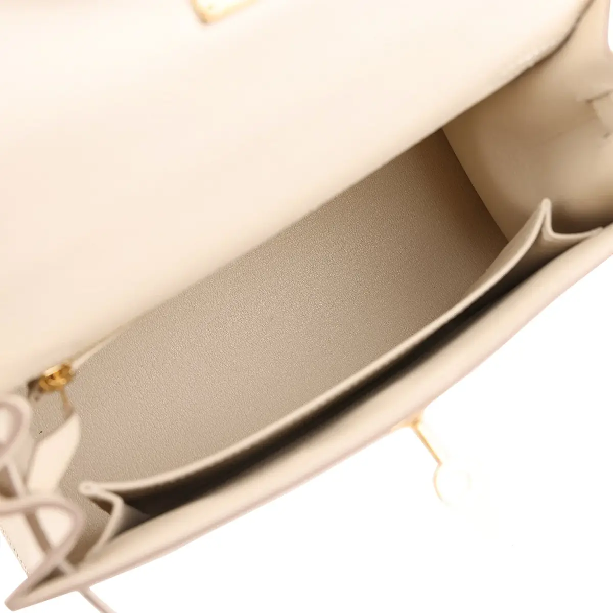 HERMÈS Hermes Kelly Sellier 25 Craie Epsom Gold Hardware | Thumbnail 8 HERMÈS Hermes Kelly Sellier 25 Craie Epsom Gold Hardware | Thumbnail 8