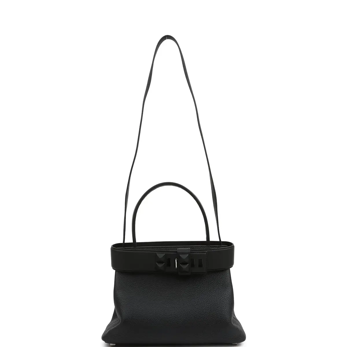HERMÈS Hermes Medor Bag Black Togo and Swift Palladium Hardware | Thumbnail 7 HERMÈS Hermes Medor Bag Black Togo and Swift Palladium Hardware | Thumbnail 7