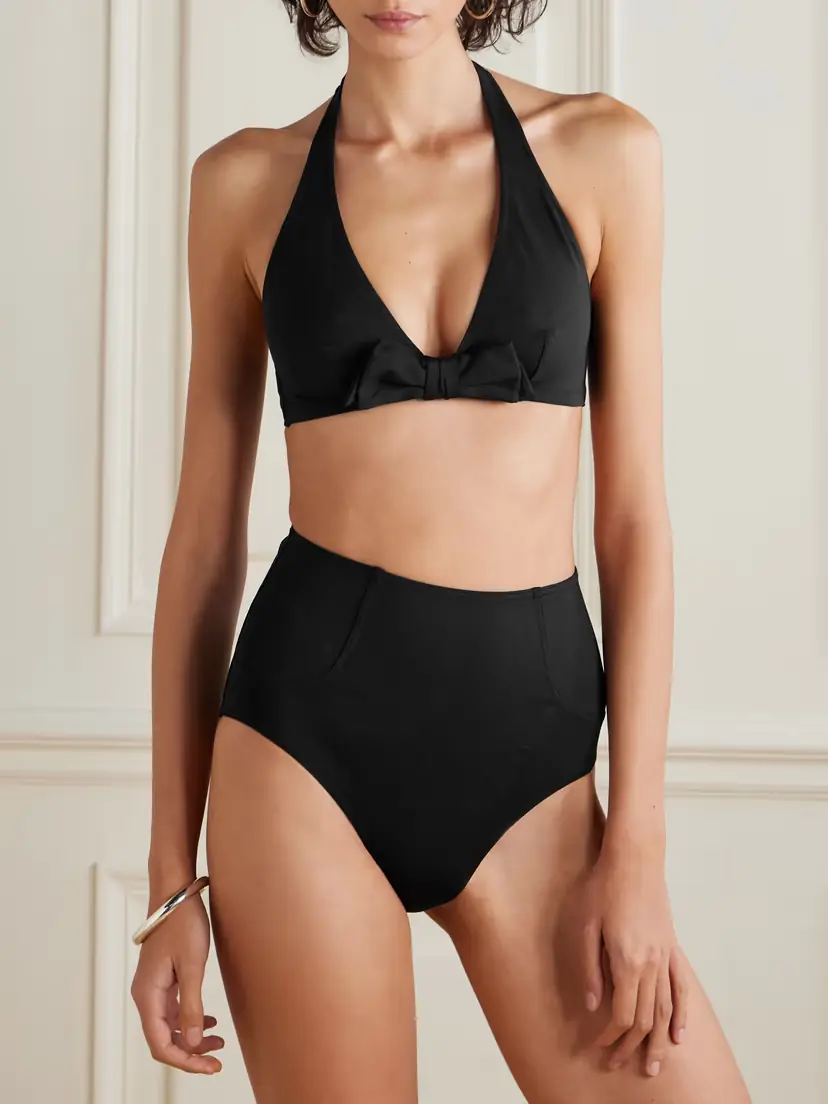 Eres Style Bow-detailed Triangle Halterneck Bikini Top | Thumbnail 2 Eres Style Bow-detailed Triangle Halterneck Bikini Top | Thumbnail 2