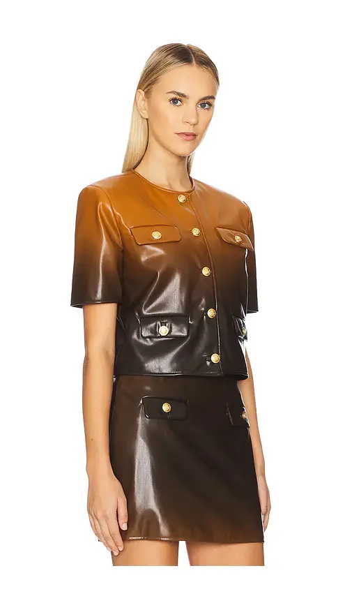 LE SUPERBE Paradis Pleather Jacket | Thumbnail 2