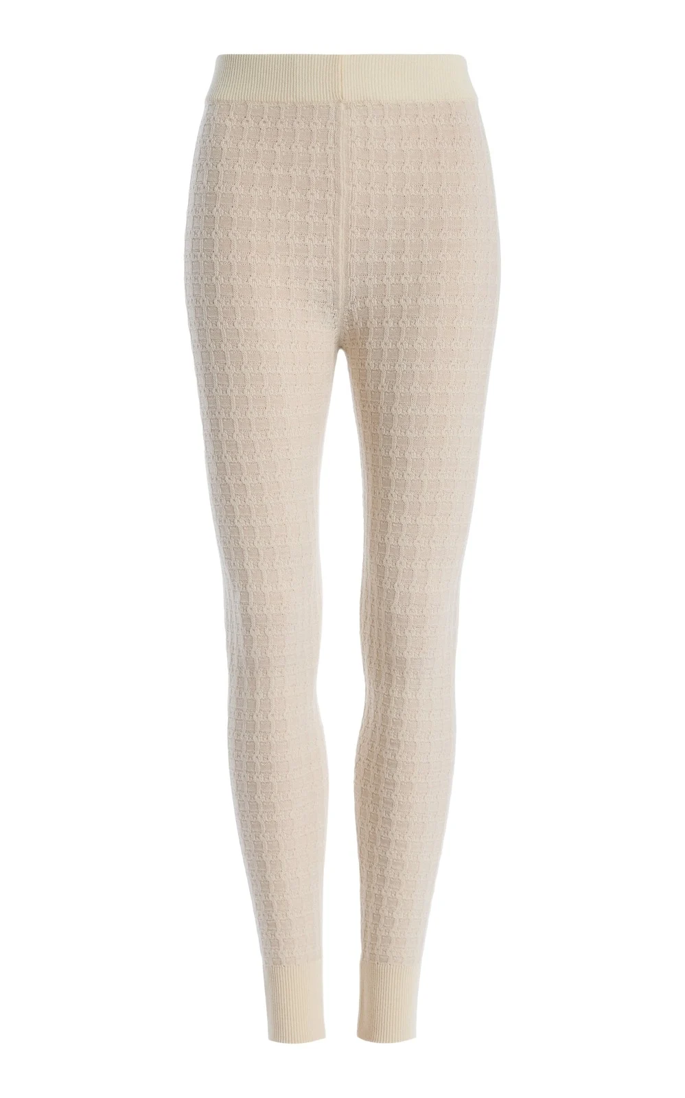 Soleil Cable-Knit Merino Wool Leggings