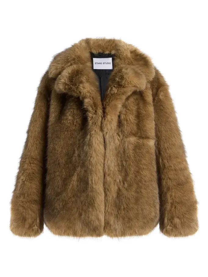 Stand Studio Valentina Faux Fur Jacket