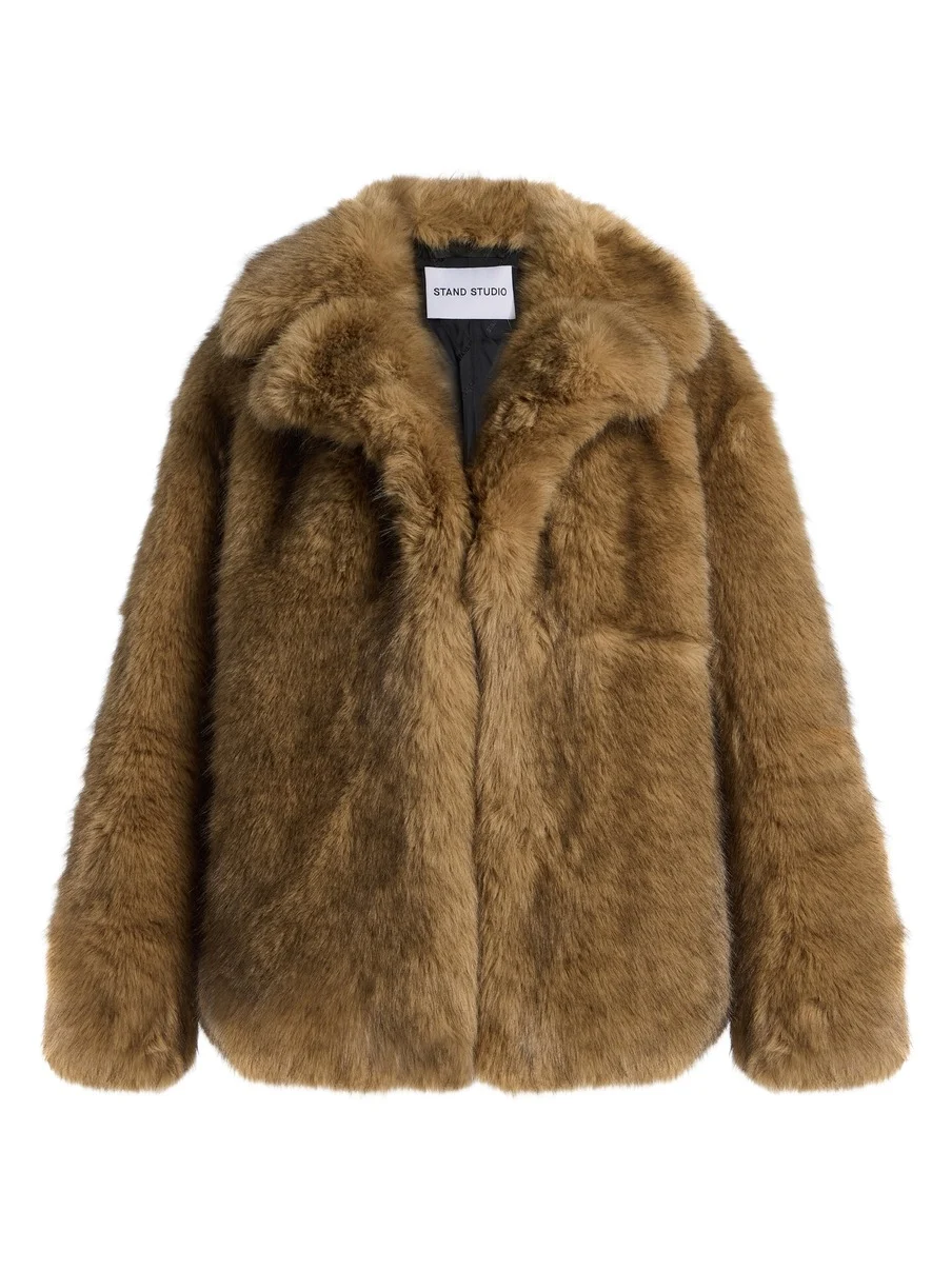 Stand Studio Valentina Faux Fur Jacket