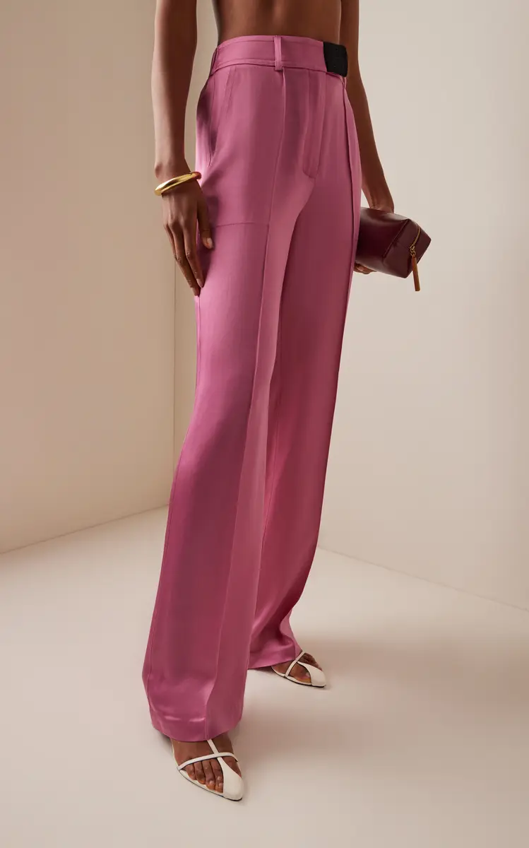 Bevza Exclusive Bra Closure Satin Trousers | Thumbnail 3 Bevza Exclusive Bra Closure Satin Trousers | Thumbnail 3