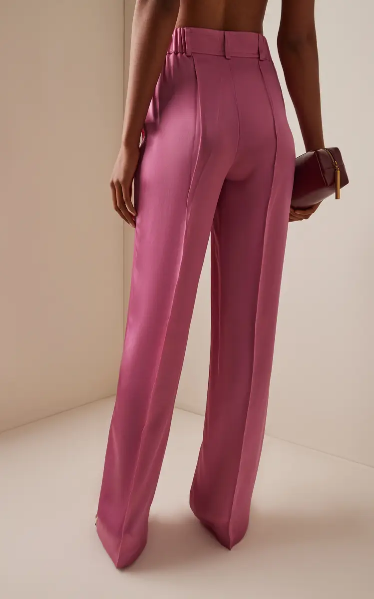 Bevza Exclusive Bra Closure Satin Trousers | Thumbnail 4 Bevza Exclusive Bra Closure Satin Trousers | Thumbnail 4