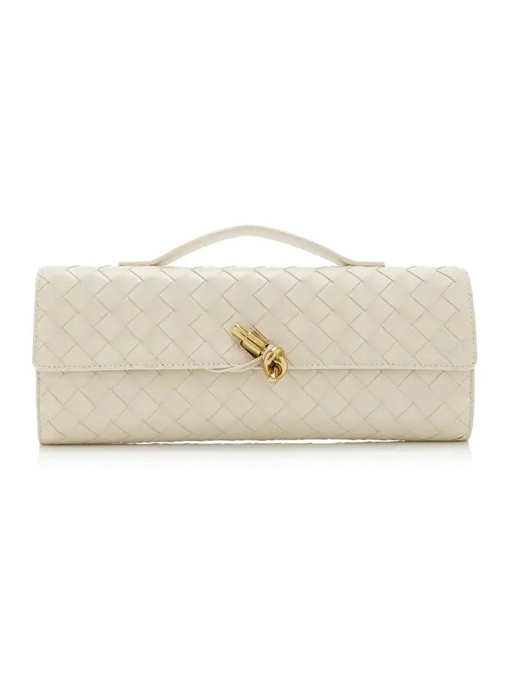 Long Andiamo Intrecciato Leather Clutch Long Andiamo Intrecciato Leather Clutch
