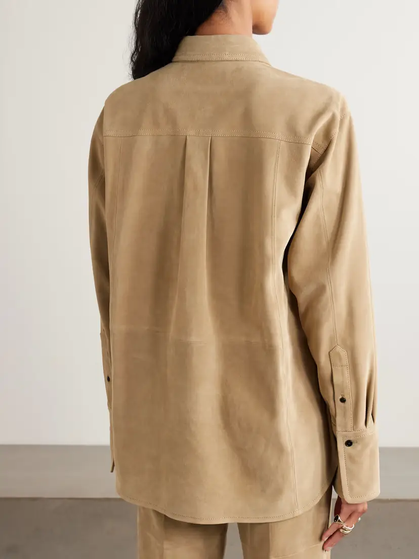 Victoria Beckham Suede Shirt | Thumbnail 4