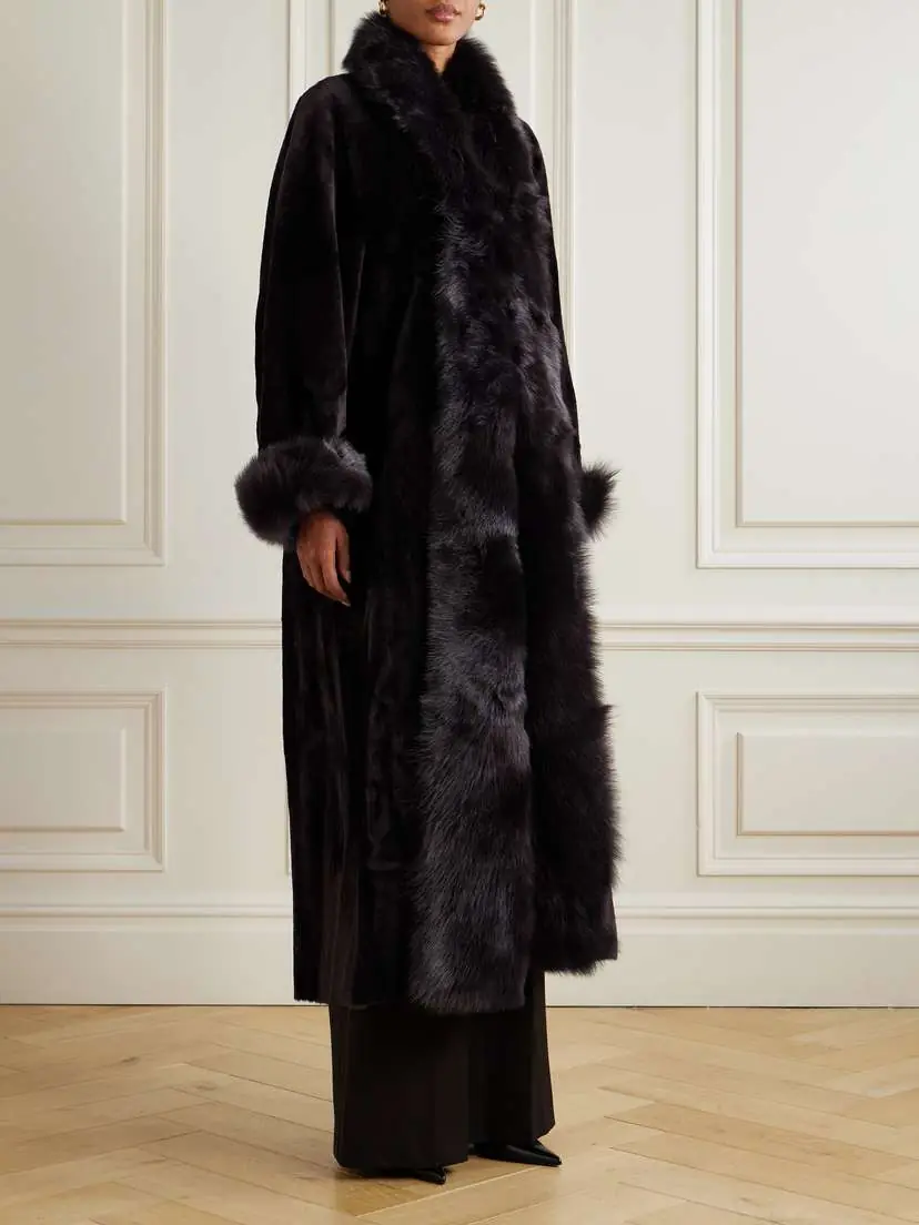 Nour Hammour Sima Shearling Coat | Thumbnail 3 Nour Hammour Sima Shearling Coat | Thumbnail 3