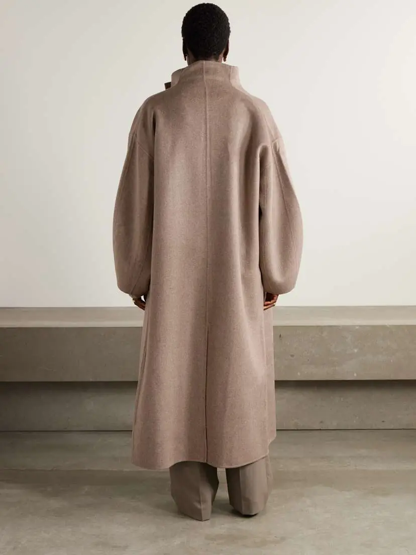 The Frankie Shop Leroy Oversized Brushed Wool-blend Coat | Thumbnail 4 The Frankie Shop Leroy Oversized Brushed Wool-blend Coat | Thumbnail 4