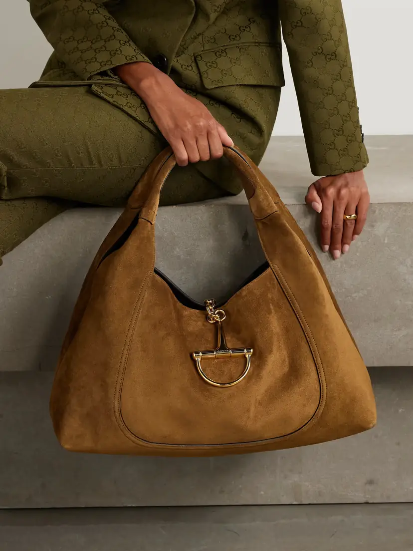 Gucci Softbit Suede Tote | Thumbnail 2 Gucci Softbit Suede Tote | Thumbnail 2
