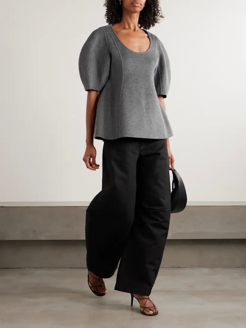 RÓHE Brushed Wool And Cashmere-blend Felt Top | Thumbnail 2