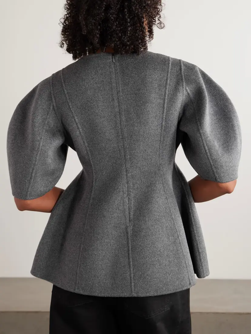 RÓHE Brushed Wool And Cashmere-blend Felt Top | Thumbnail 3