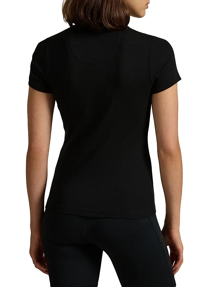 Polo Ralph Lauren Women's Pink Pony Cotton Crewneck T-Shirt | Thumbnail 4 Polo Ralph Lauren Women's Pink Pony Cotton Crewneck T-Shirt | Thumbnail 4