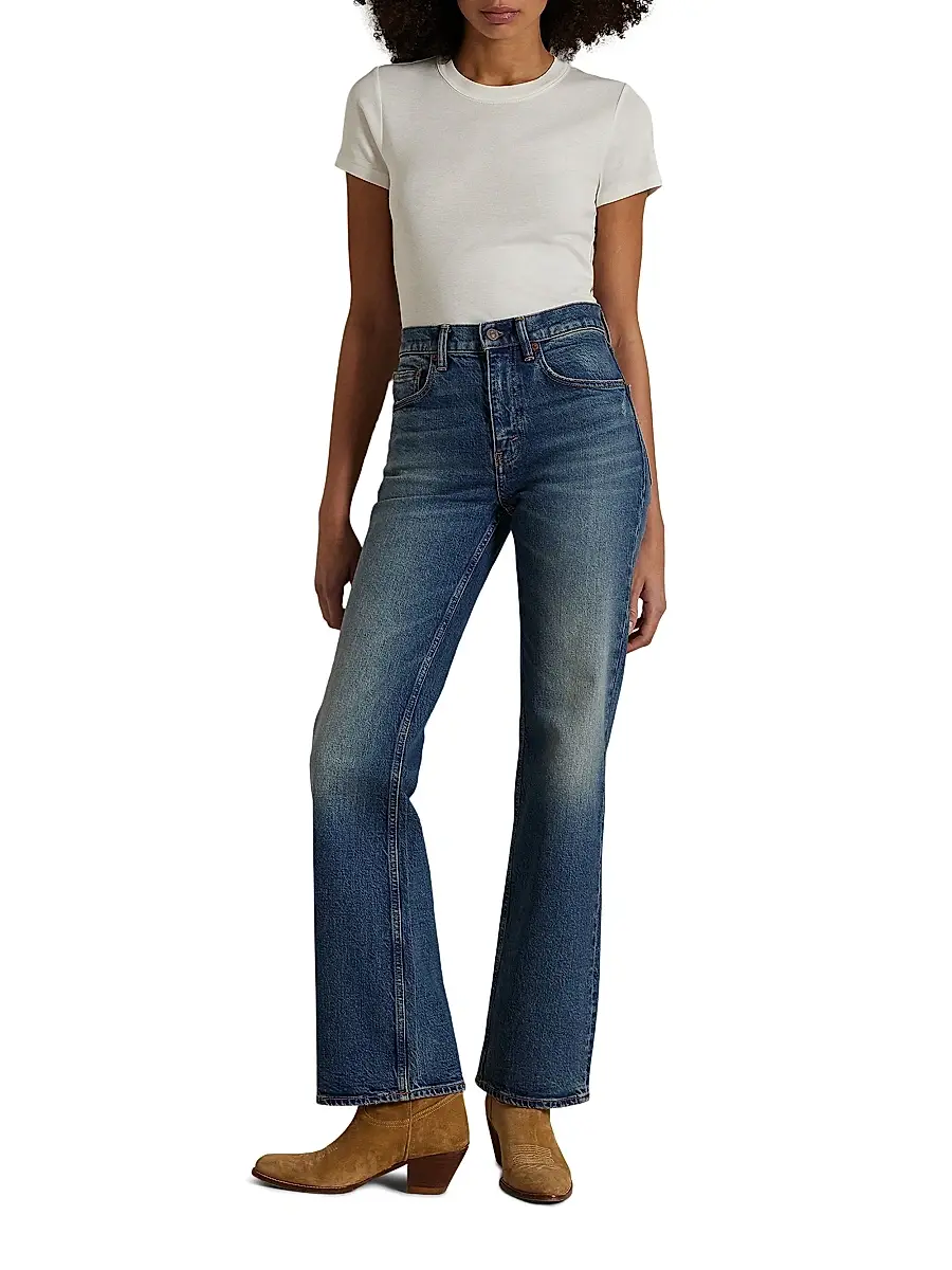 Polo Ralph Lauren Women's High-Rise Straight-Leg Jeans | Thumbnail 2 Polo Ralph Lauren Women's High-Rise Straight-Leg Jeans | Thumbnail 2