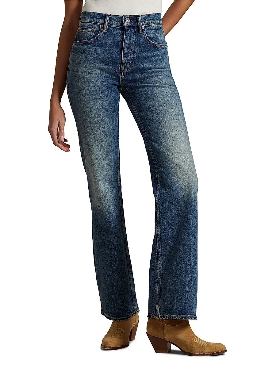 Polo Ralph Lauren Women's High-Rise Straight-Leg Jeans | Thumbnail 3 Polo Ralph Lauren Women's High-Rise Straight-Leg Jeans | Thumbnail 3
