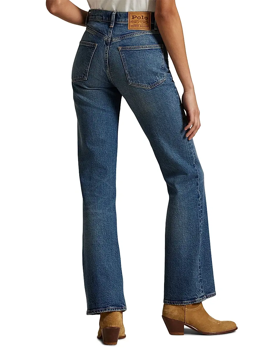 Polo Ralph Lauren Women's High-Rise Straight-Leg Jeans | Thumbnail 5 Polo Ralph Lauren Women's High-Rise Straight-Leg Jeans | Thumbnail 5