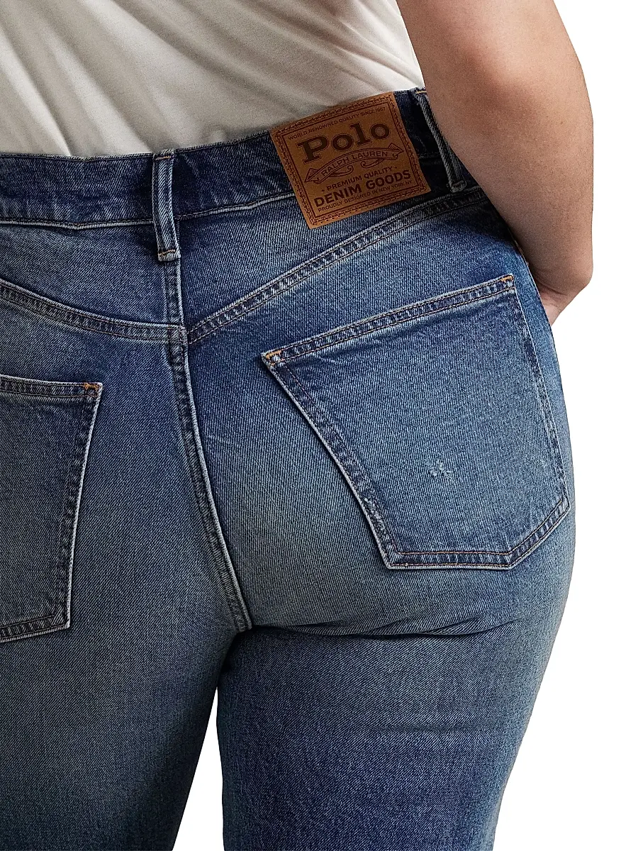 Polo Ralph Lauren Women's High-Rise Straight-Leg Jeans | Thumbnail 6 Polo Ralph Lauren Women's High-Rise Straight-Leg Jeans | Thumbnail 6