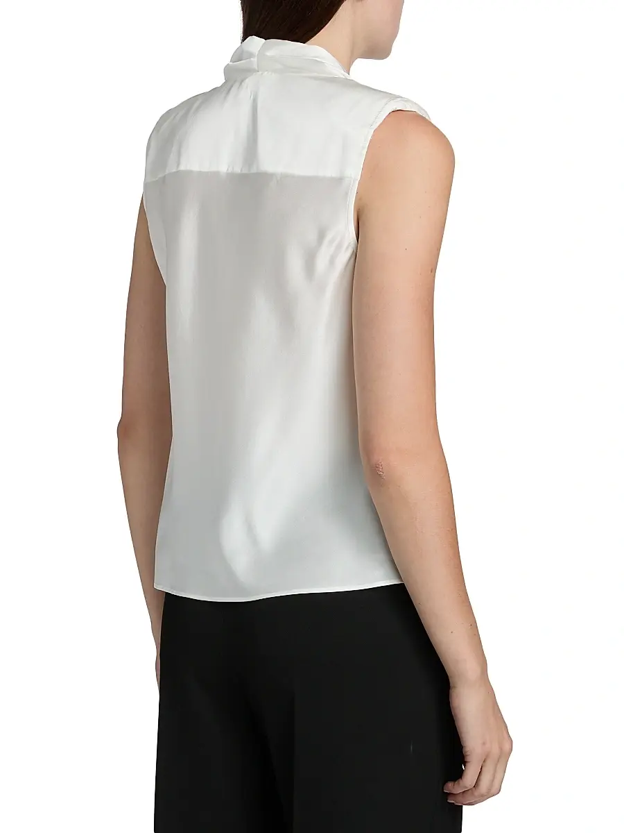 Ramy Brook Women's Gregory Stretch-Silk Cowlneck Sleeveless Top | Thumbnail 5 Ramy Brook Women's Gregory Stretch-Silk Cowlneck Sleeveless Top | Thumbnail 5