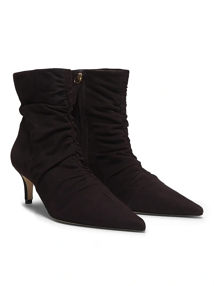 22élevé Women's Ruched Suede Booties | Thumbnail 2 22élevé Women's Ruched Suede Booties | Thumbnail 2
