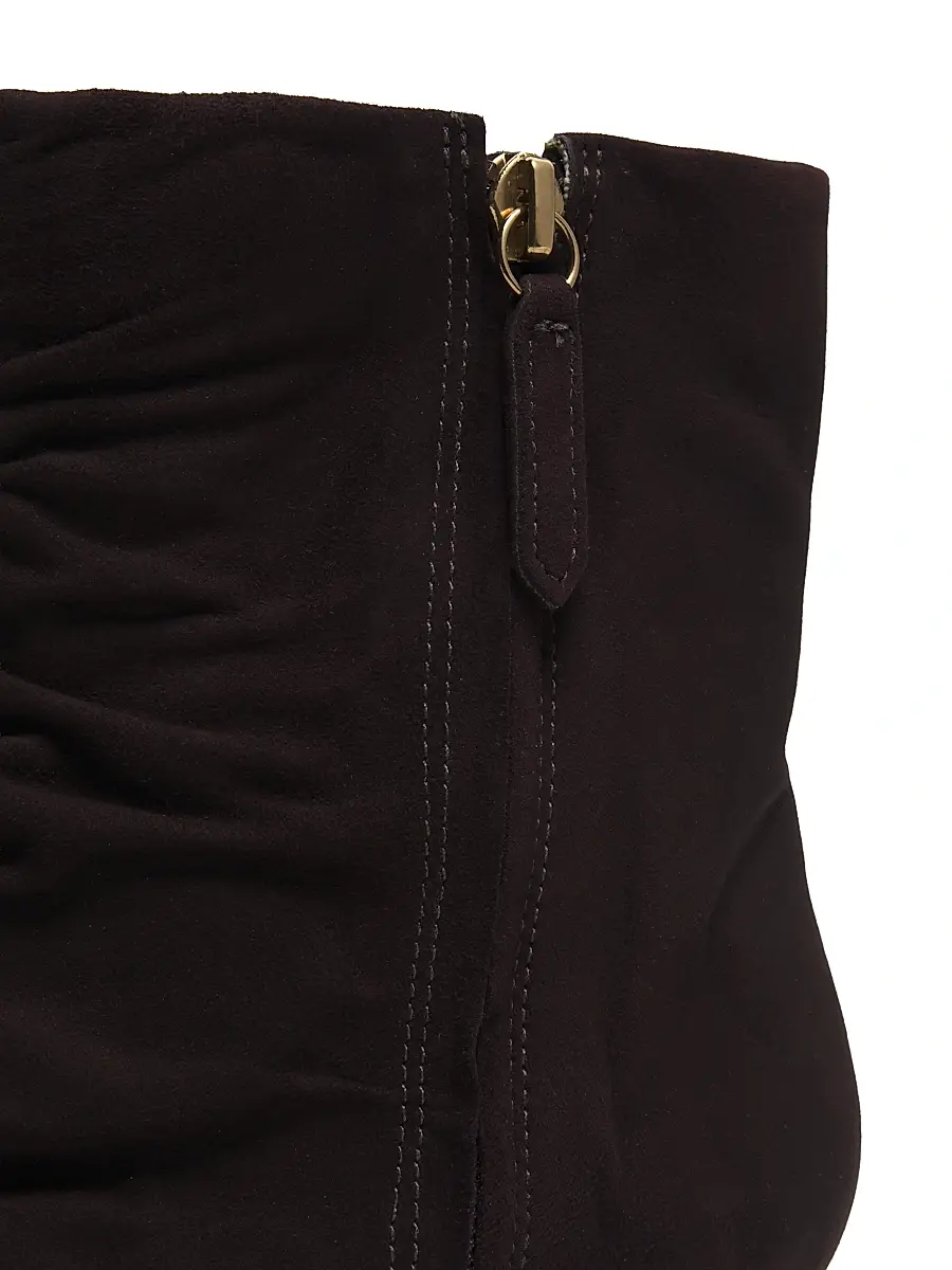 22élevé Women's Ruched Suede Booties | Thumbnail 5 22élevé Women's Ruched Suede Booties | Thumbnail 5
