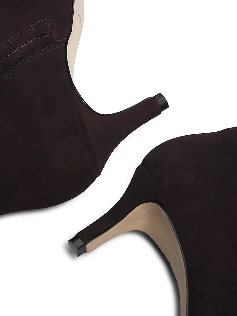 22élevé Women's Ruched Suede Booties | Thumbnail 6 22élevé Women's Ruched Suede Booties | Thumbnail 6