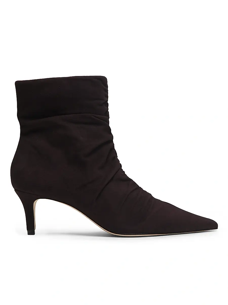 22élevé Women's Ruched Suede Booties