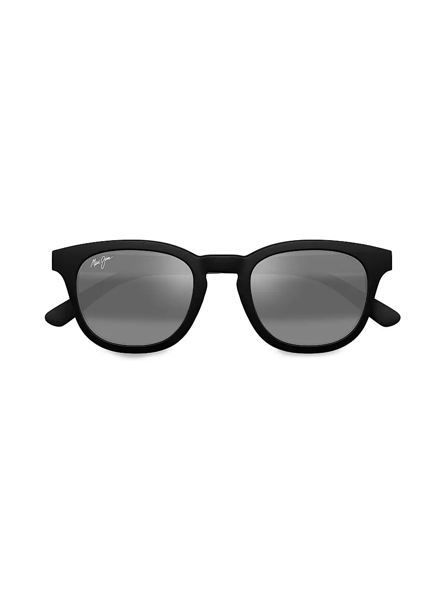 Maui Jim Men's 49MM Round Sunglasses - Black | Thumbnail 2 Maui Jim Men's 49MM Round Sunglasses - Black | Thumbnail 2