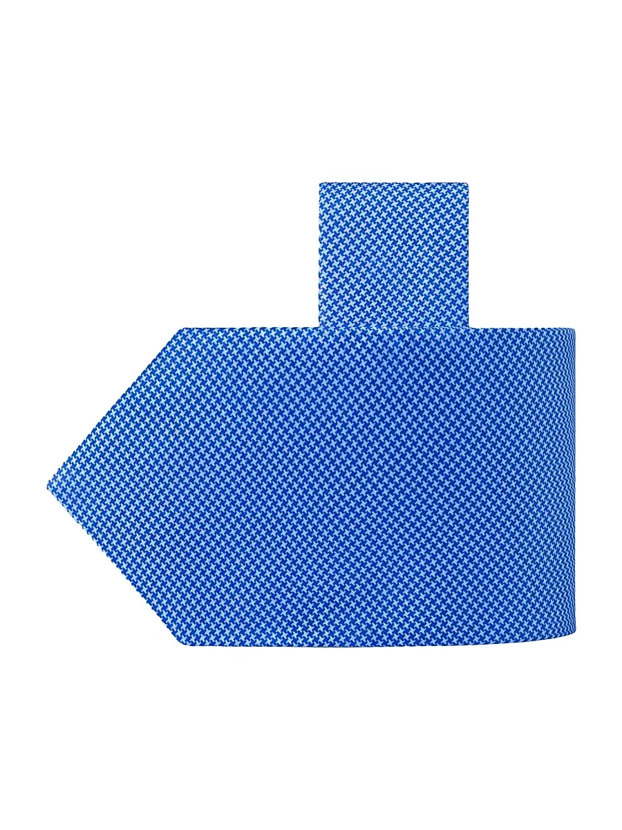 Stefano Ricci Men's Houndstooth Silk Tie - Blue Red | Image 1 Stefano Ricci Men's Houndstooth Silk Tie - Blue Red | Image 1