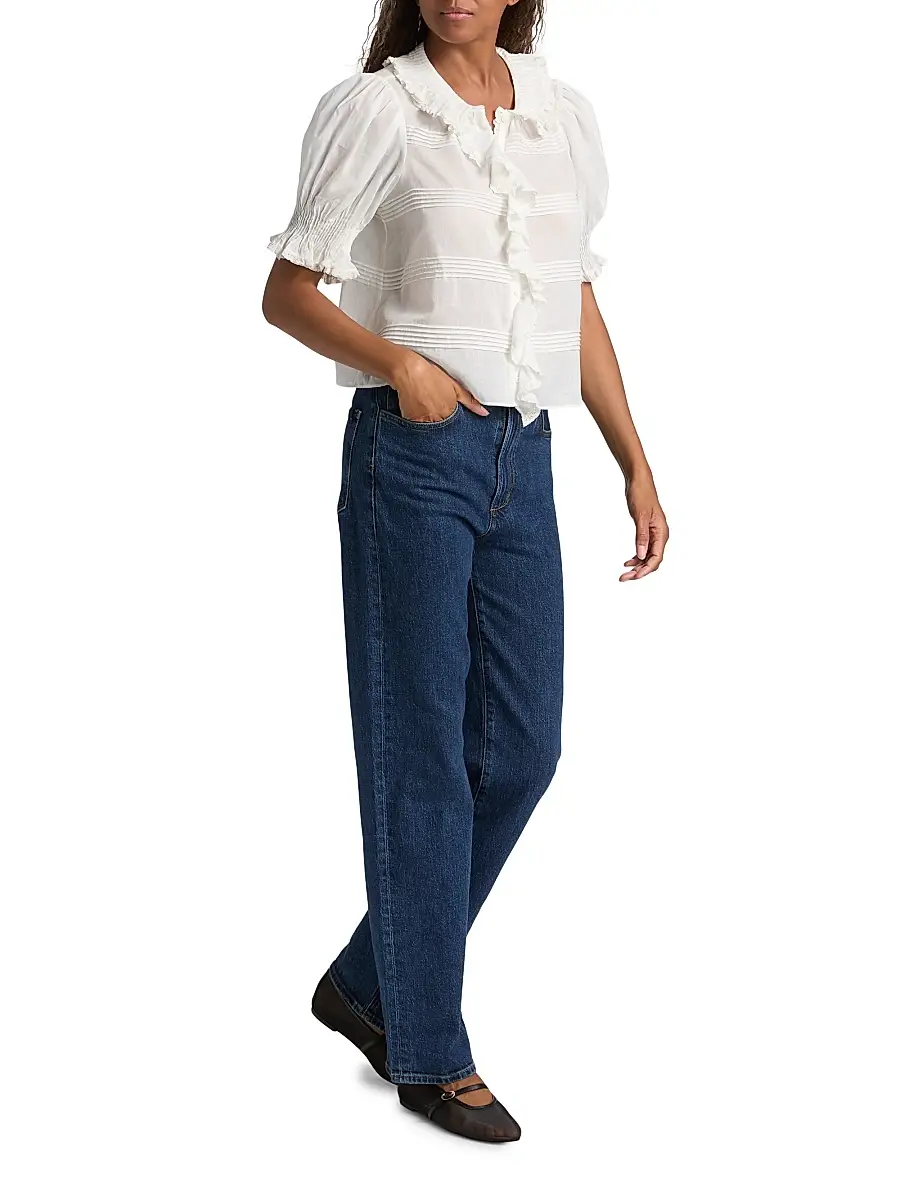DÔEN Women's Balsam Cotton Top - Salt | Thumbnail 2 DÔEN Women's Balsam Cotton Top - Salt | Thumbnail 2