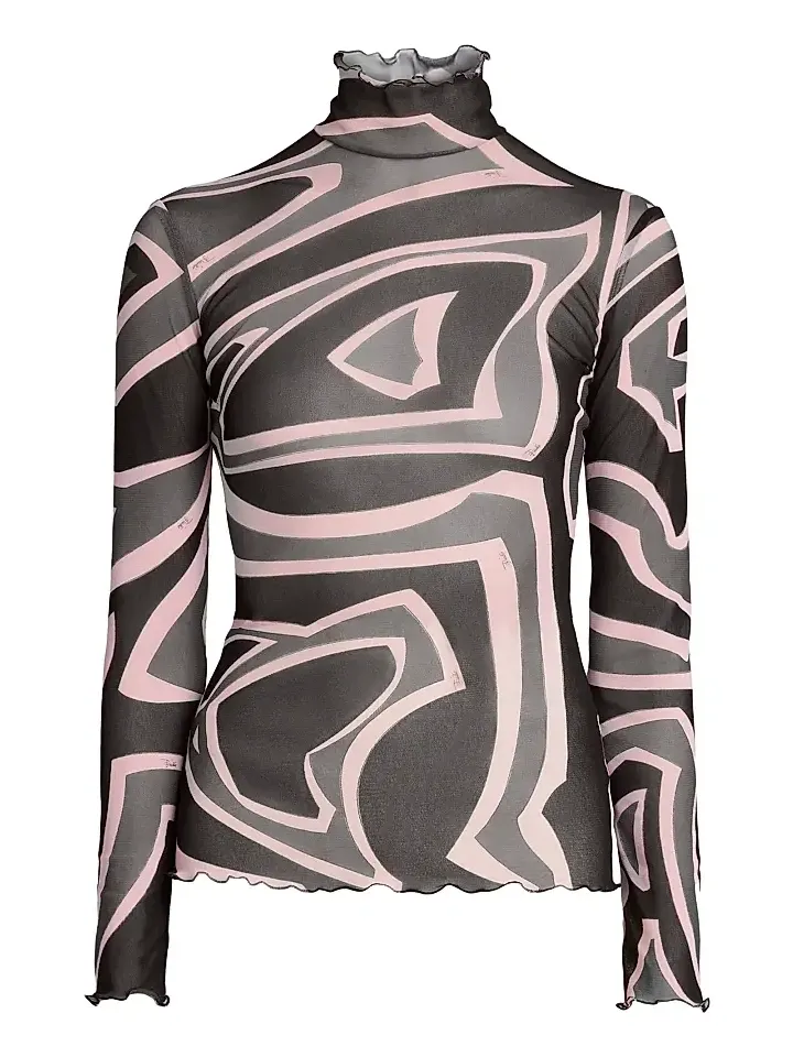 PUCCI Women's Passepartout Tulle T-Shirt