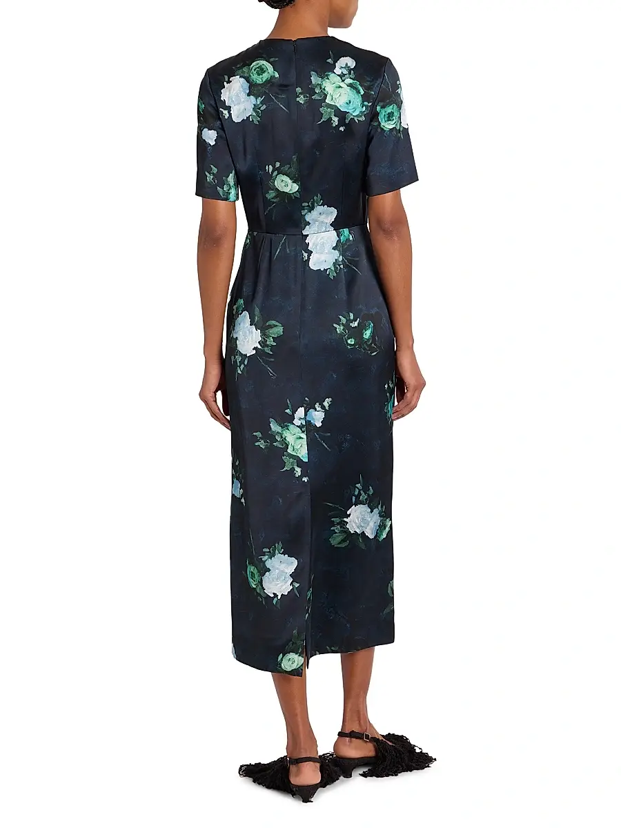 Erdem Women's Floral Sheath Midi-Dress | Thumbnail 5 Erdem Women's Floral Sheath Midi-Dress | Thumbnail 5