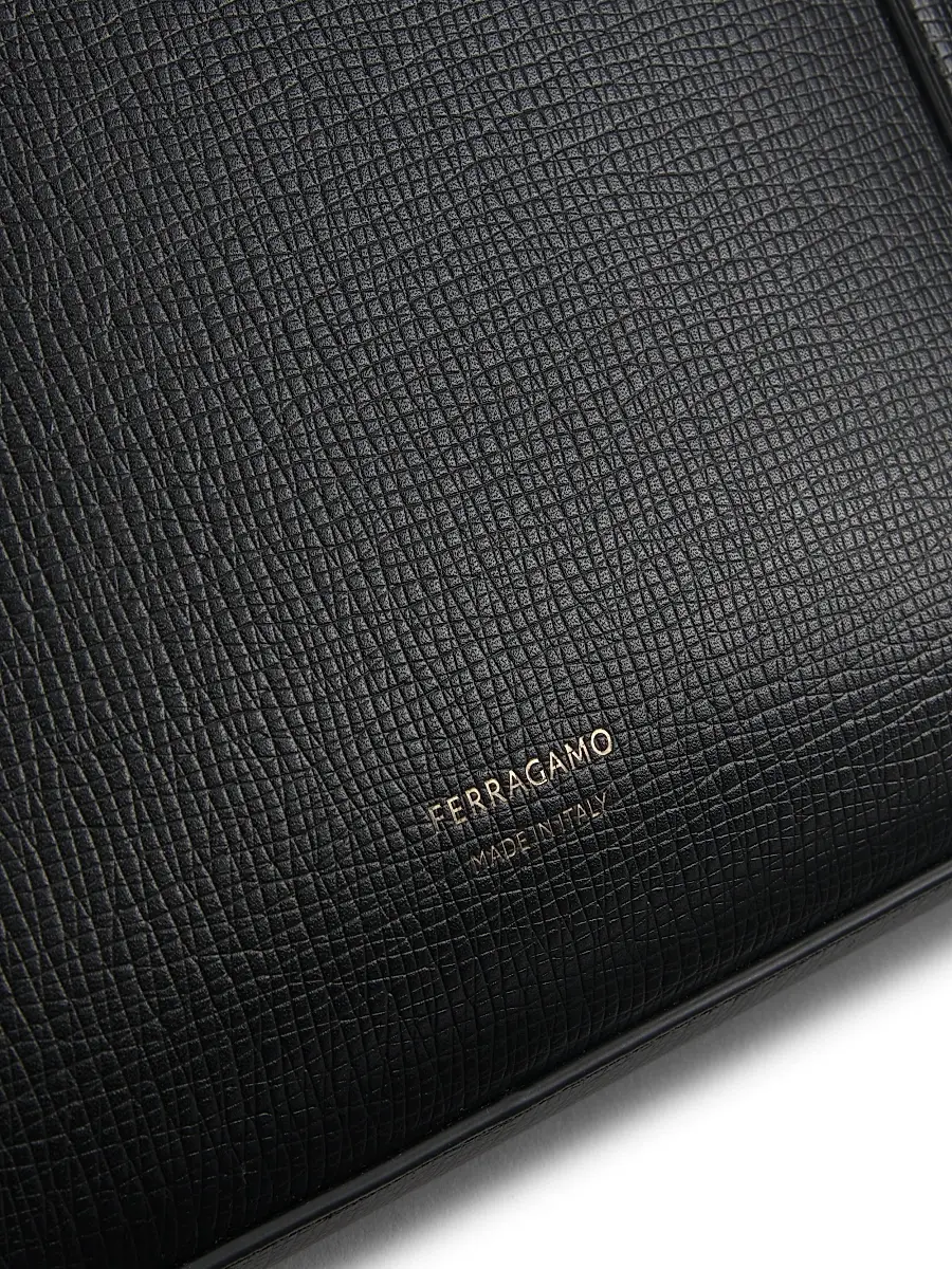 Ferragamo Men's Trading Gancio Leather Crossbody Bag | Thumbnail 6 Ferragamo Men's Trading Gancio Leather Crossbody Bag | Thumbnail 6