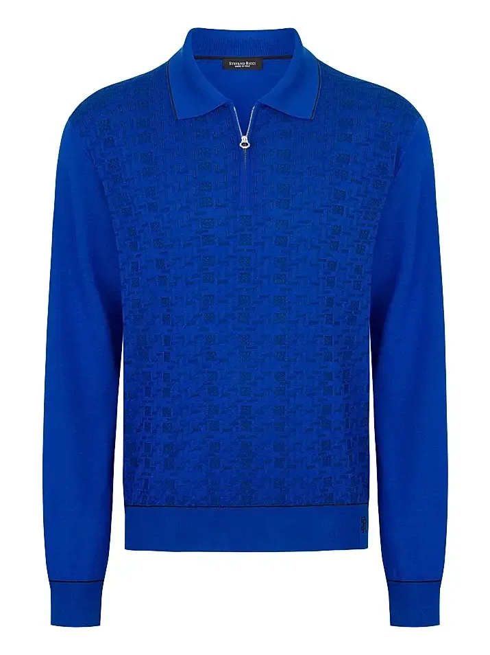 Stefano Ricci Men's Luxury Wool Polo Sweater