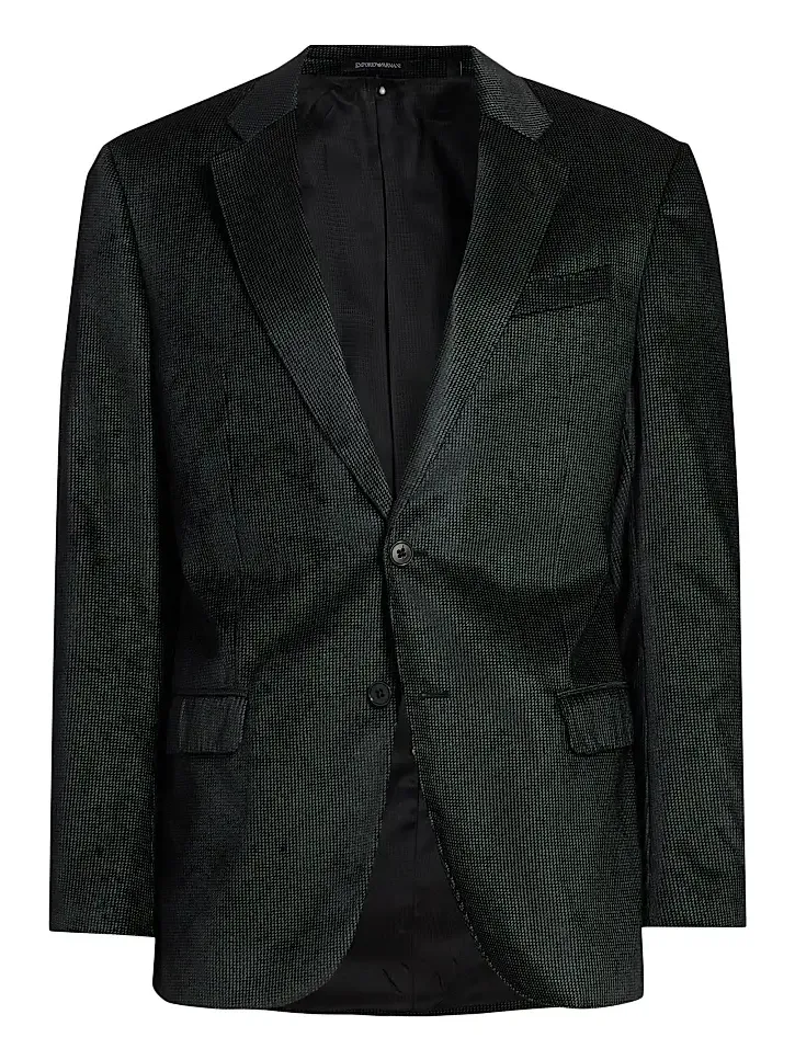 Emporio Armani Men's Sateen Grid Dinner Jacket