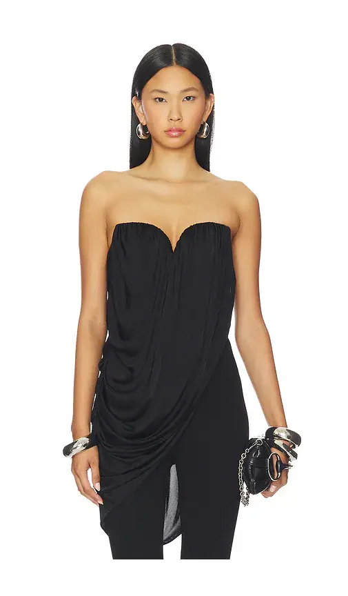 GIUSEPPE DI MORABITO Asymmetric Drape Top | Image 1 GIUSEPPE DI MORABITO Asymmetric Drape Top | Image 1