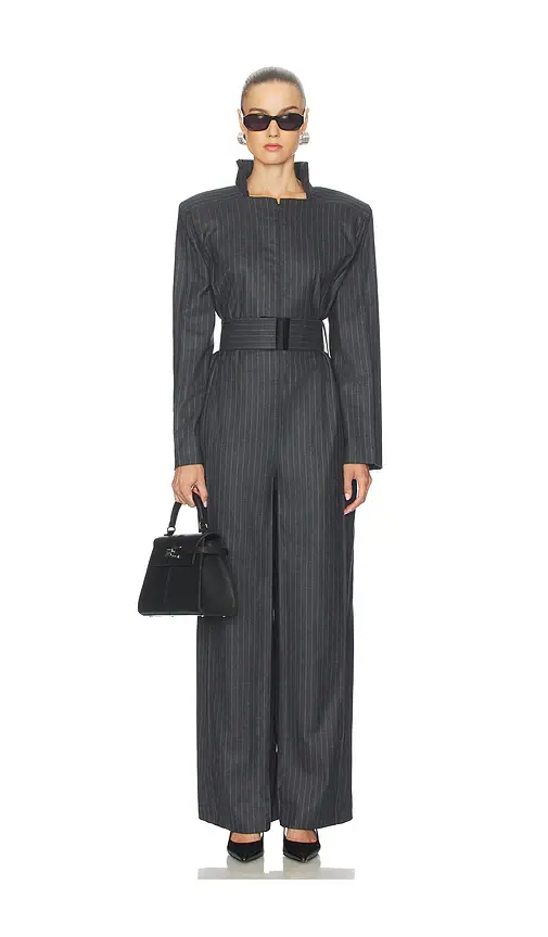 Bevza Pinstriped Jumpsuit | Image 1 Bevza Pinstriped Jumpsuit | Image 1