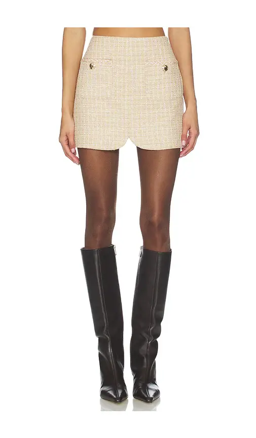 Lovers and Friends Vanessa Tweed Mini Skirt