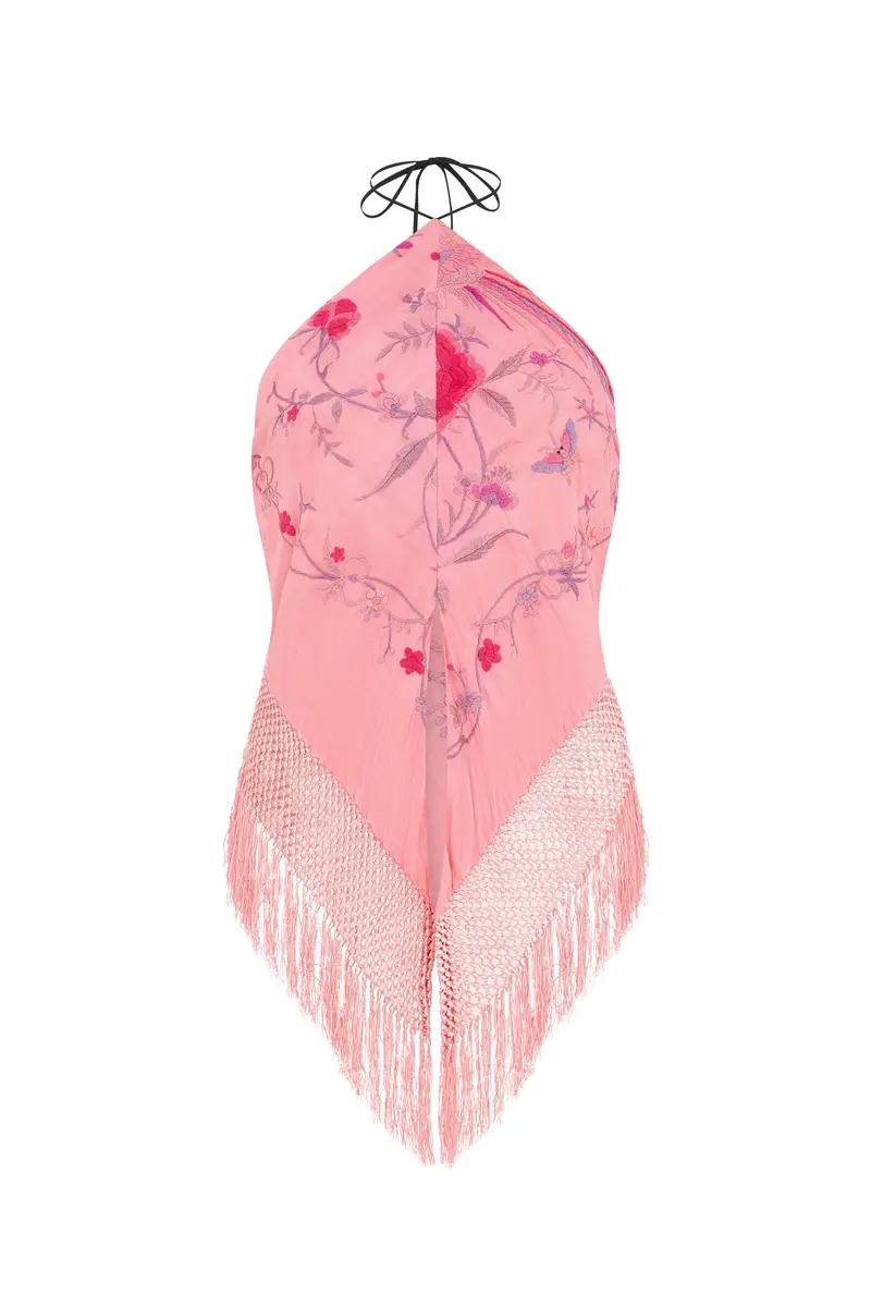 Conner Ives Silk Piano Shawl Top | Thumbnail 6 Conner Ives Silk Piano Shawl Top | Thumbnail 6