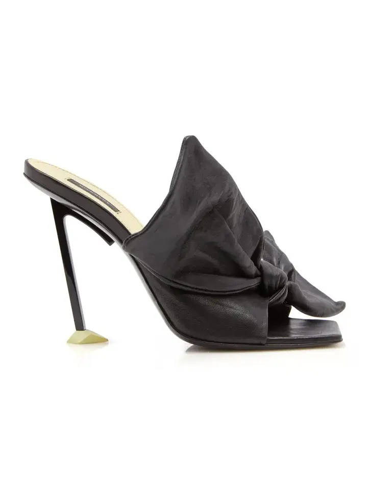 Boudoir Bow Leather Mules Boudoir Bow Leather Mules