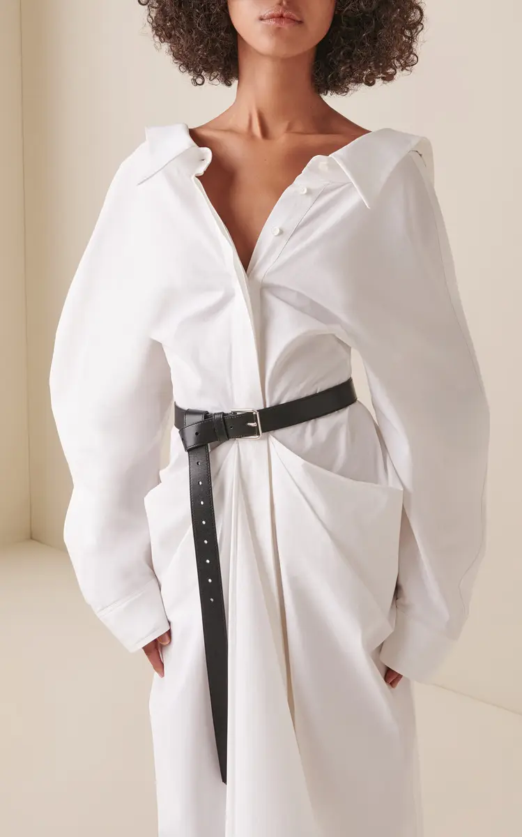 Givenchy Off-The-Shoulder Cotton Poplin Midi Shirt Dress | Thumbnail 3 Givenchy Off-The-Shoulder Cotton Poplin Midi Shirt Dress | Thumbnail 3