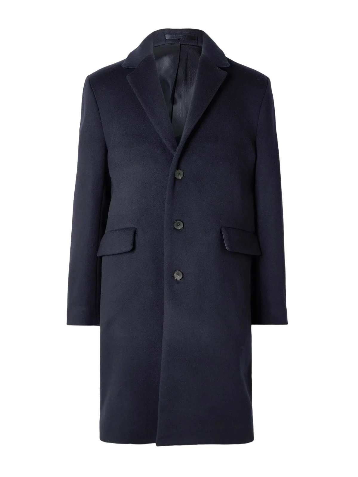 Wool and Cashmere-Blend Coat - Men Wool and Cashmere-Blend Coat - Men