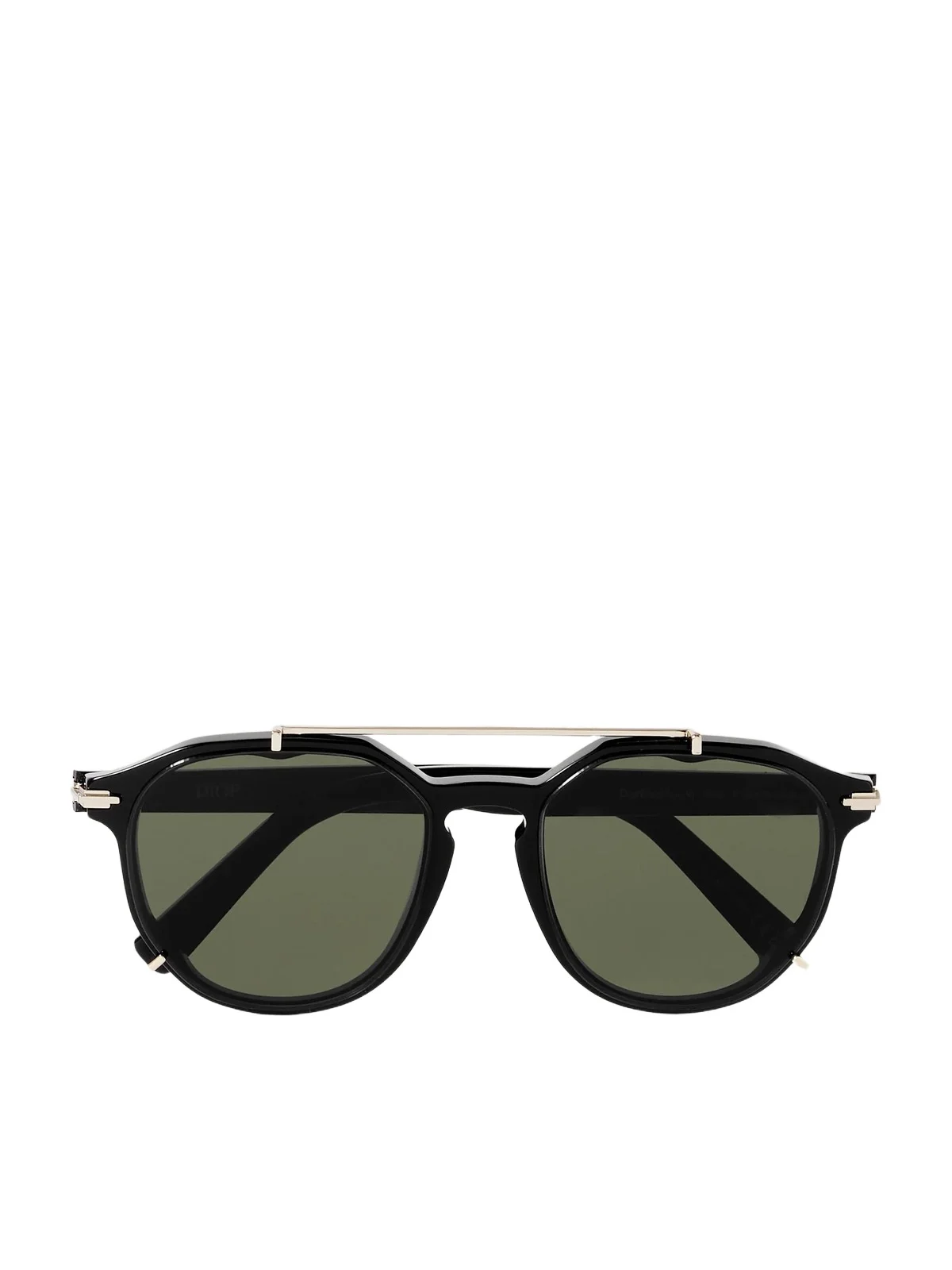 DIOR Eyewear DiorBlackSuit RI Double-Bridge Round-Frame Acetate and Gold-Tone Metal Sunglasses - Men