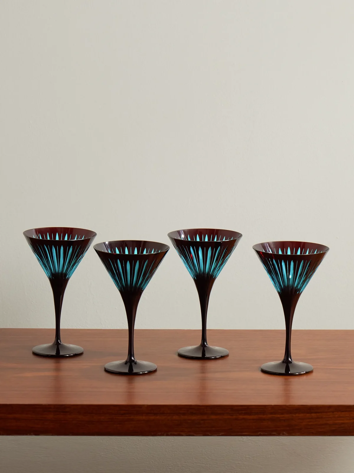 L'Objet Prism Set of Four Martini Glasses - Men