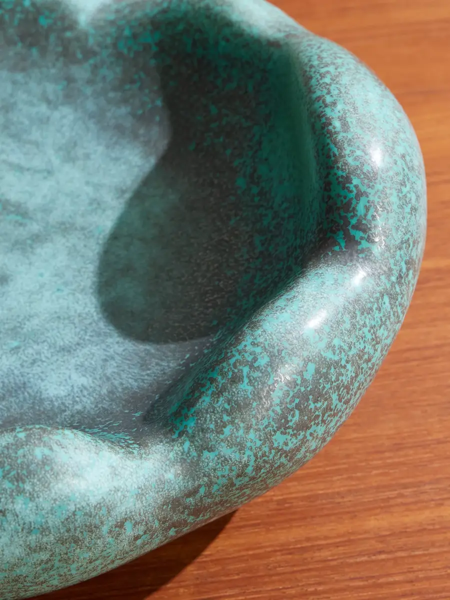 L'Objet Cenote Large Porcelain Coupe Bowl - Men | Thumbnail 3 L'Objet Cenote Large Porcelain Coupe Bowl - Men | Thumbnail 3