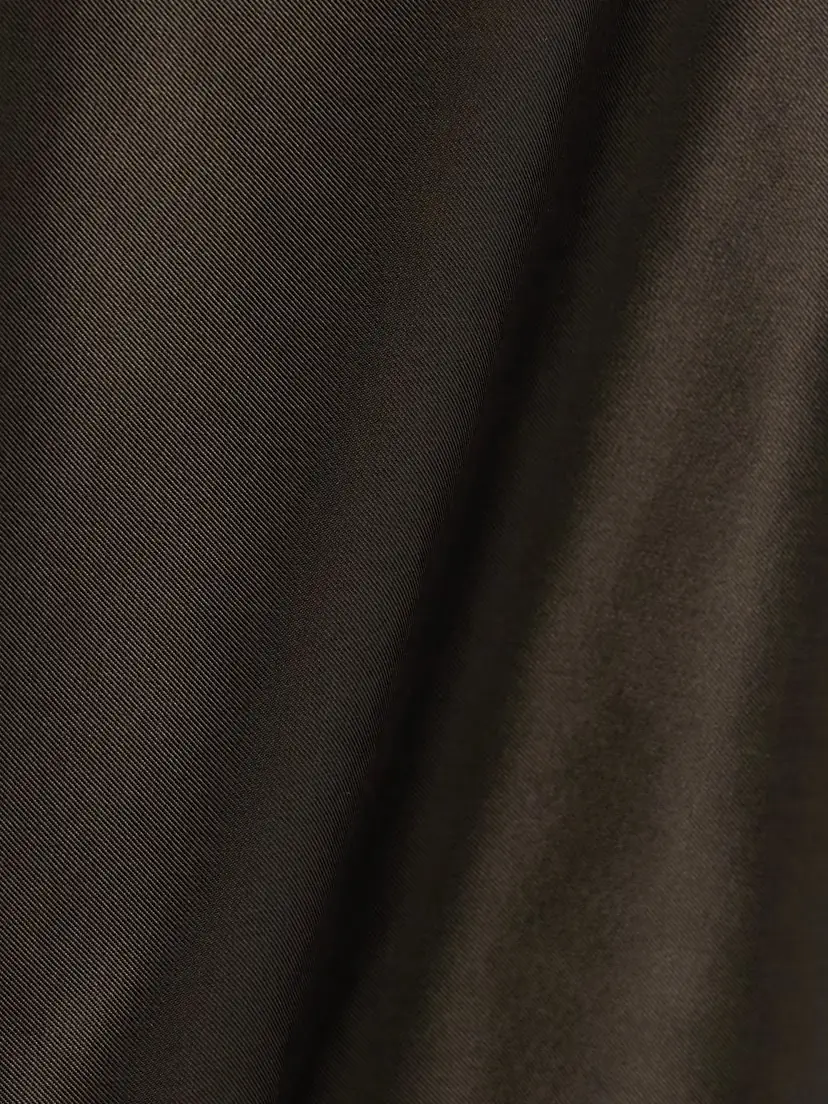Khaite Nania Satin-twill Midi Skirt | Thumbnail 5