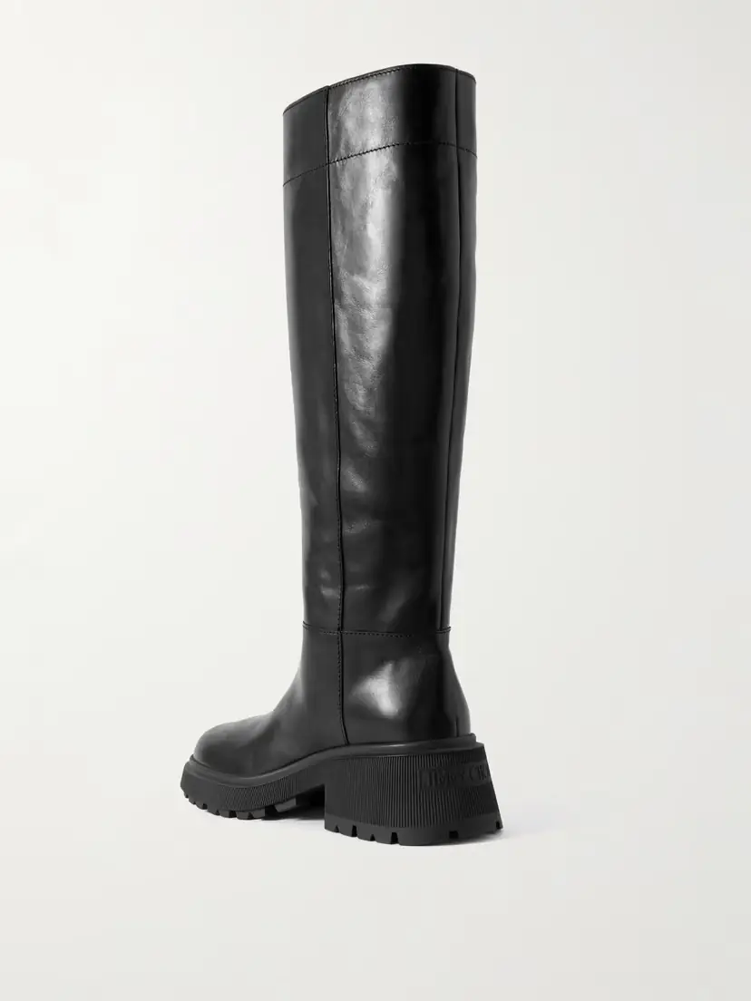 Jimmy Choo Tasmin 70 Buckled Glossed-leather Knee Boots | Thumbnail 3