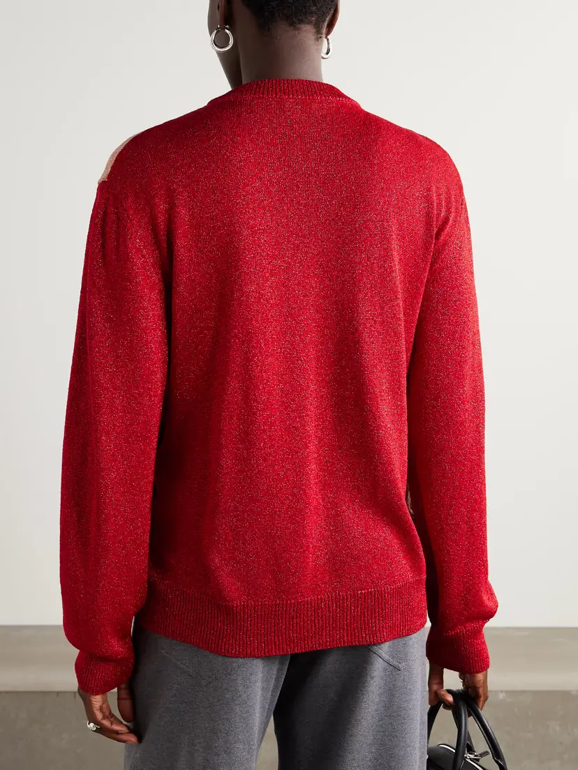 BODE Two-tone Lamé Cardigan | Thumbnail 4