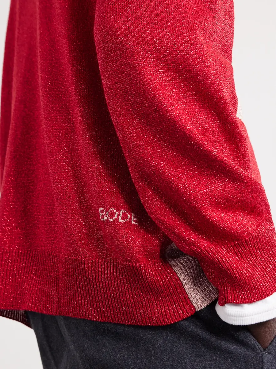 BODE Two-tone Lamé Cardigan | Thumbnail 10